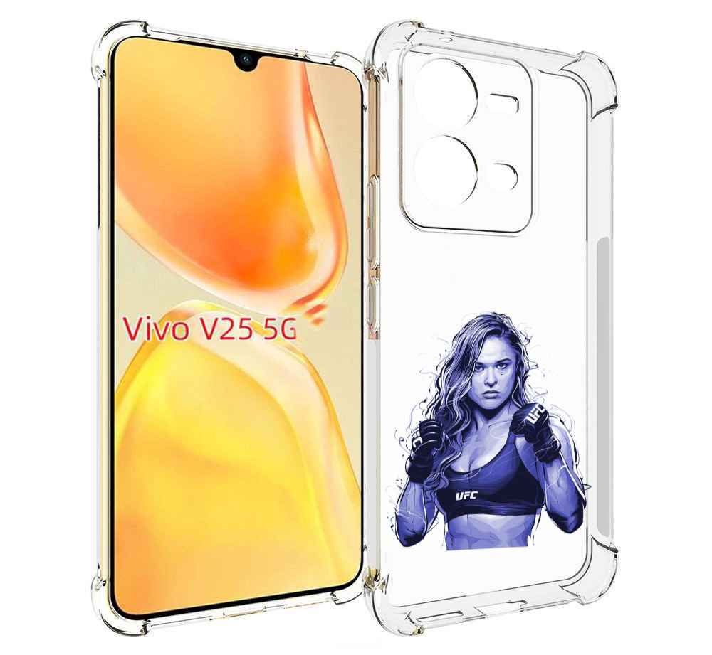 

Чехол MyPads ронда-роузи-юфс для Vivo V25 5G / V25e, Прозрачный, Tocco