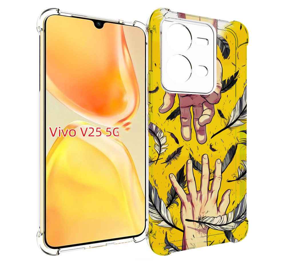 

Чехол MyPads рука-в-руку для Vivo V25 5G / V25e, Прозрачный, Tocco