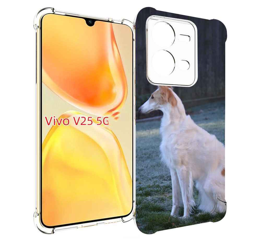 

Чехол MyPads русская псовая борзая для Vivo V25 5G / V25e, Прозрачный, Tocco