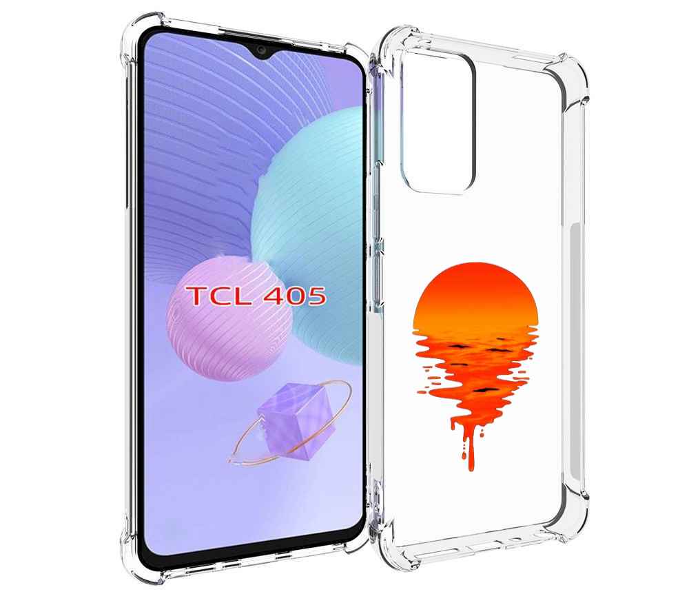 

Чехол MyPads оранжевый закат на воде для TCL 405, Tocco