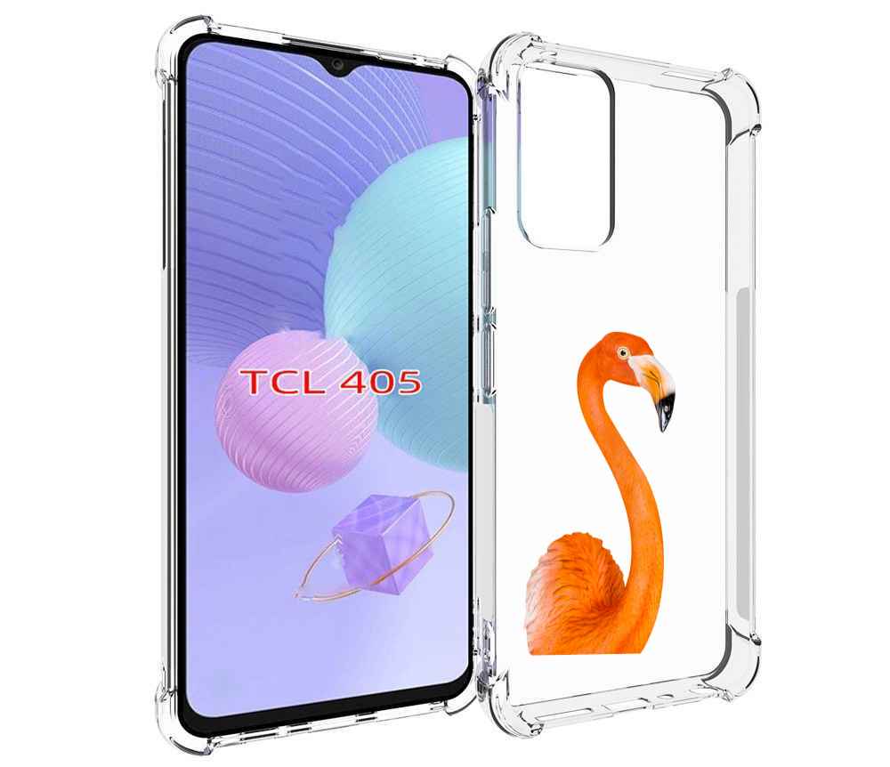 

Чехол MyPads оранжевый-фламинго для TCL 405, Tocco