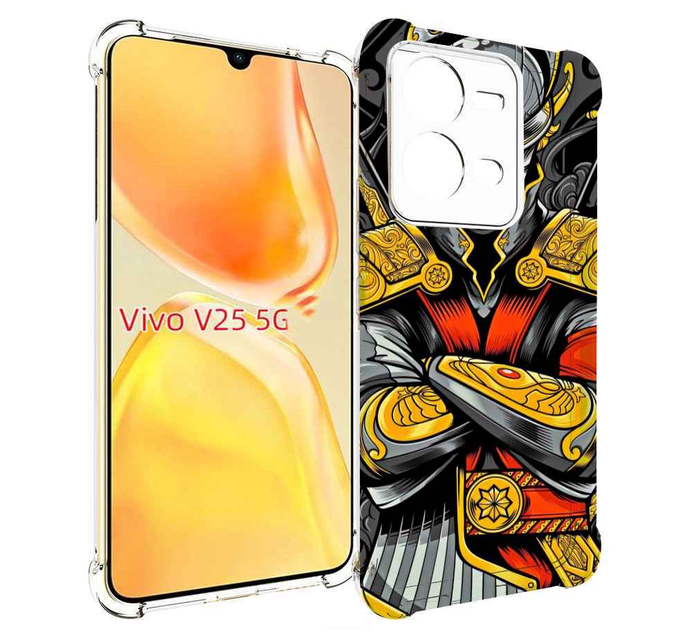 

Чехол MyPads самурай для Vivo V25 5G / V25e, Прозрачный, Tocco