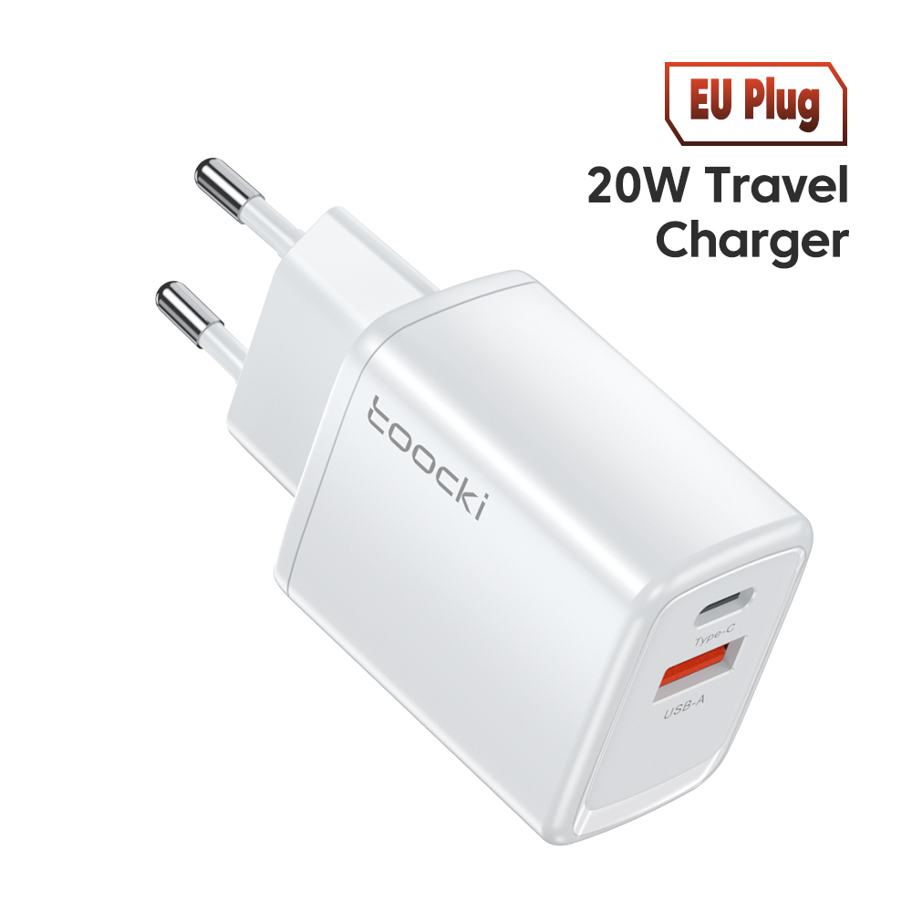 Сетевое зарядное устройство Toocki Quick Charger отсутствует 1xUSB, 1xUSB Type-C 3 А белый