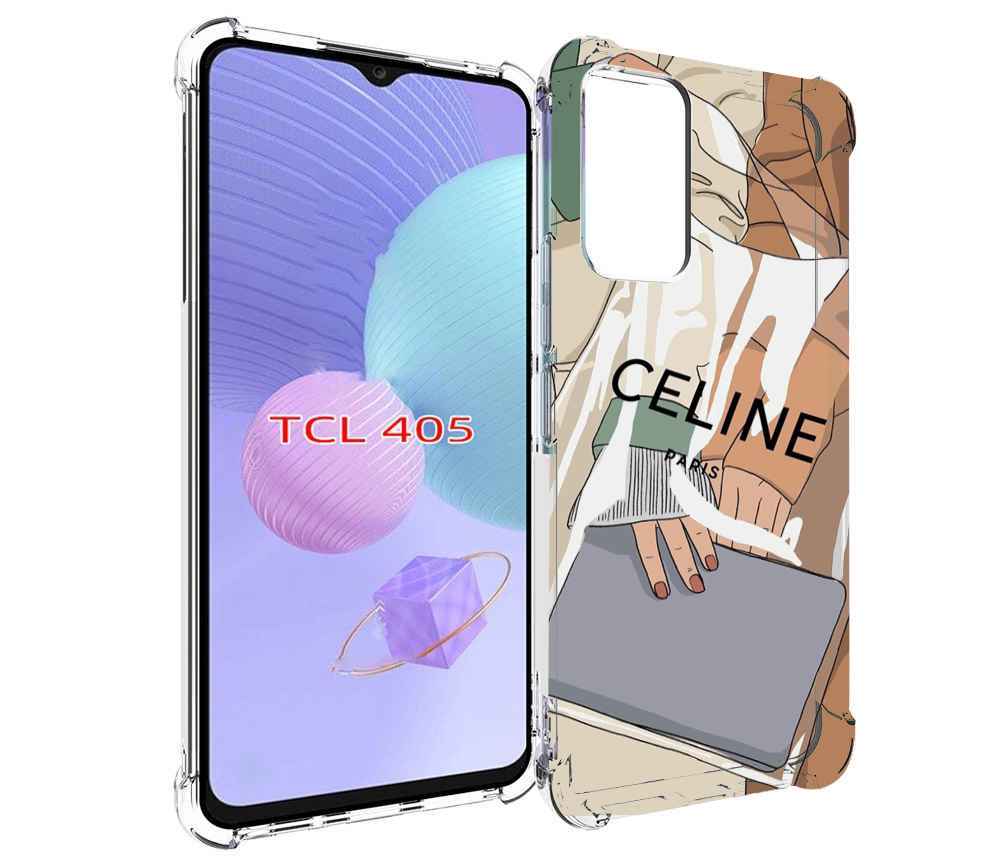 

Чехол MyPads пакет-келин-париж женский для TCL 405, Tocco