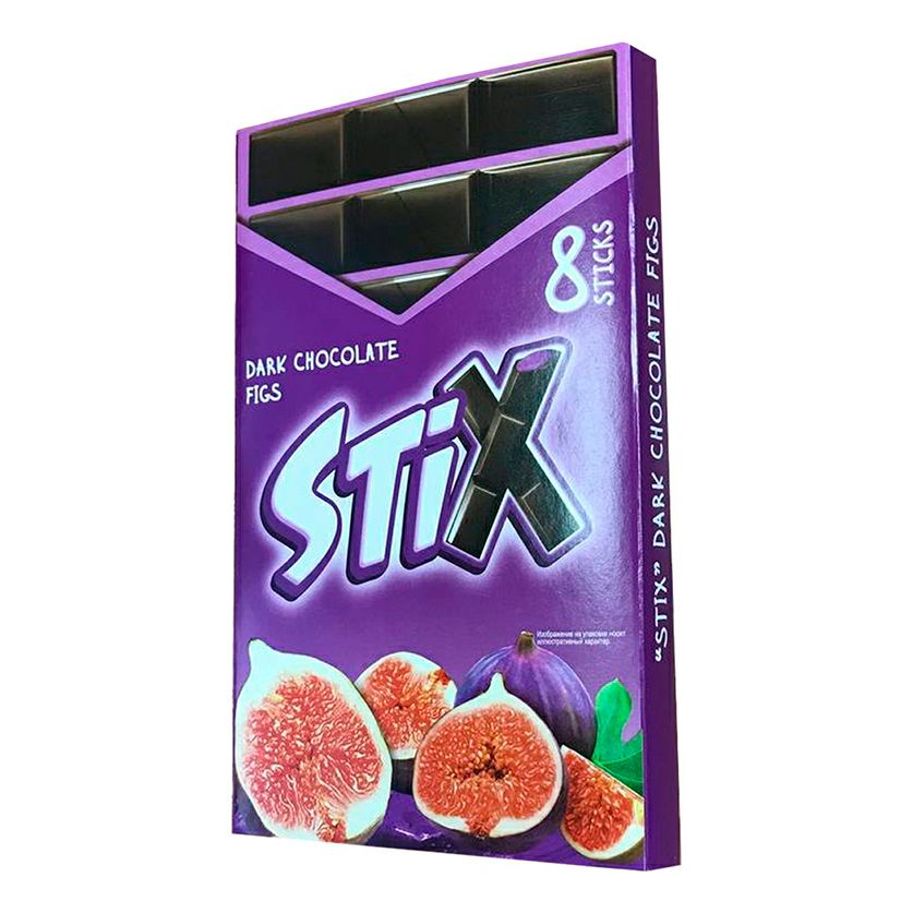 Шоколад Stix темный с инжиром 152 г