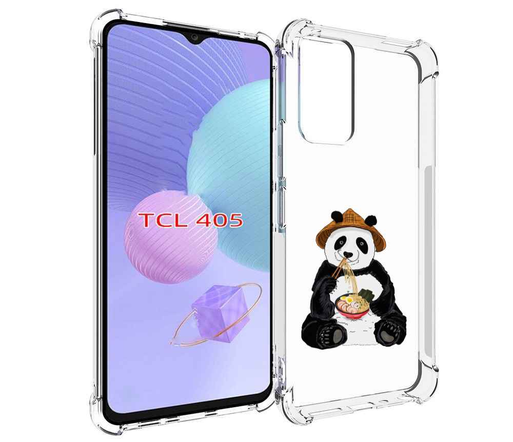 

Чехол MyPads панда-любит-лапшу для TCL 405, Tocco