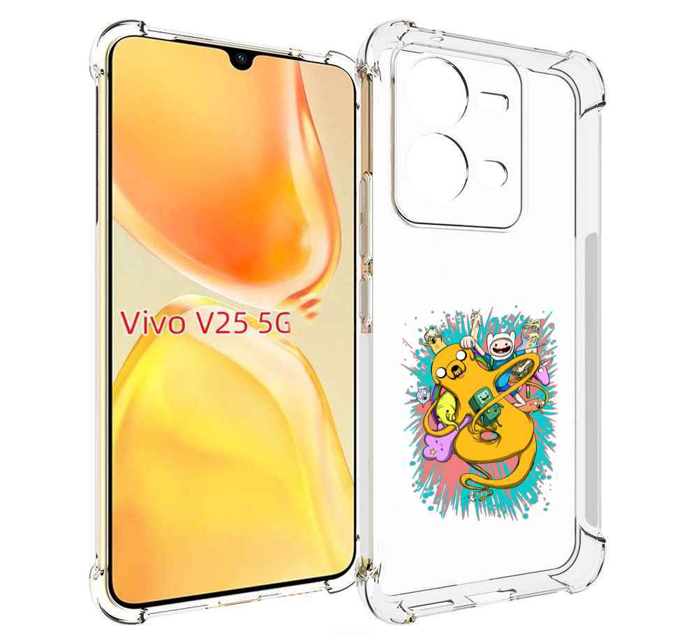 

Чехол MyPads время приключений рисунок для Vivo V25 5G / V25e, Прозрачный, Tocco