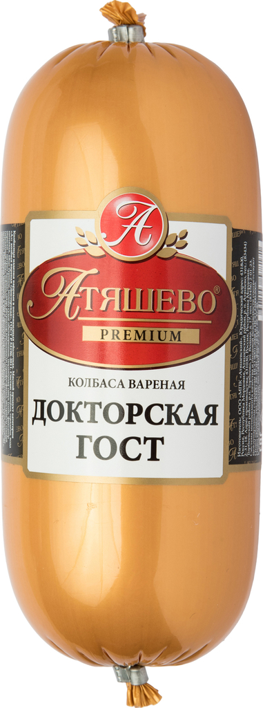 

Колбаса Атяшево Докторская ГОСТ вареная 1,3 кг