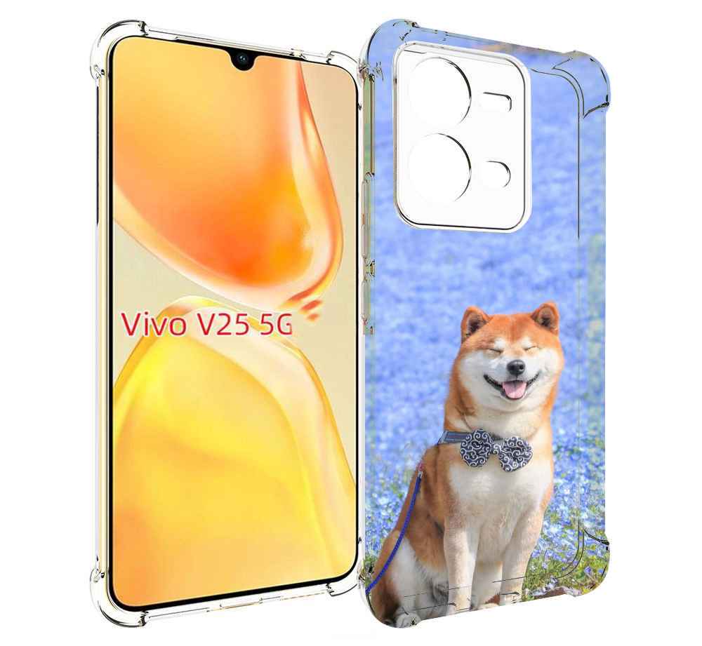 

Чехол MyPads сиба шиба ину 2 для Vivo V25 5G / V25e, Прозрачный, Tocco