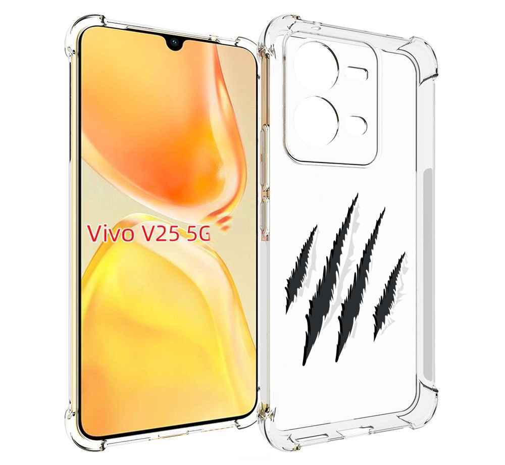 

Чехол MyPads след-когтей для Vivo V25 5G / V25e, Прозрачный, Tocco