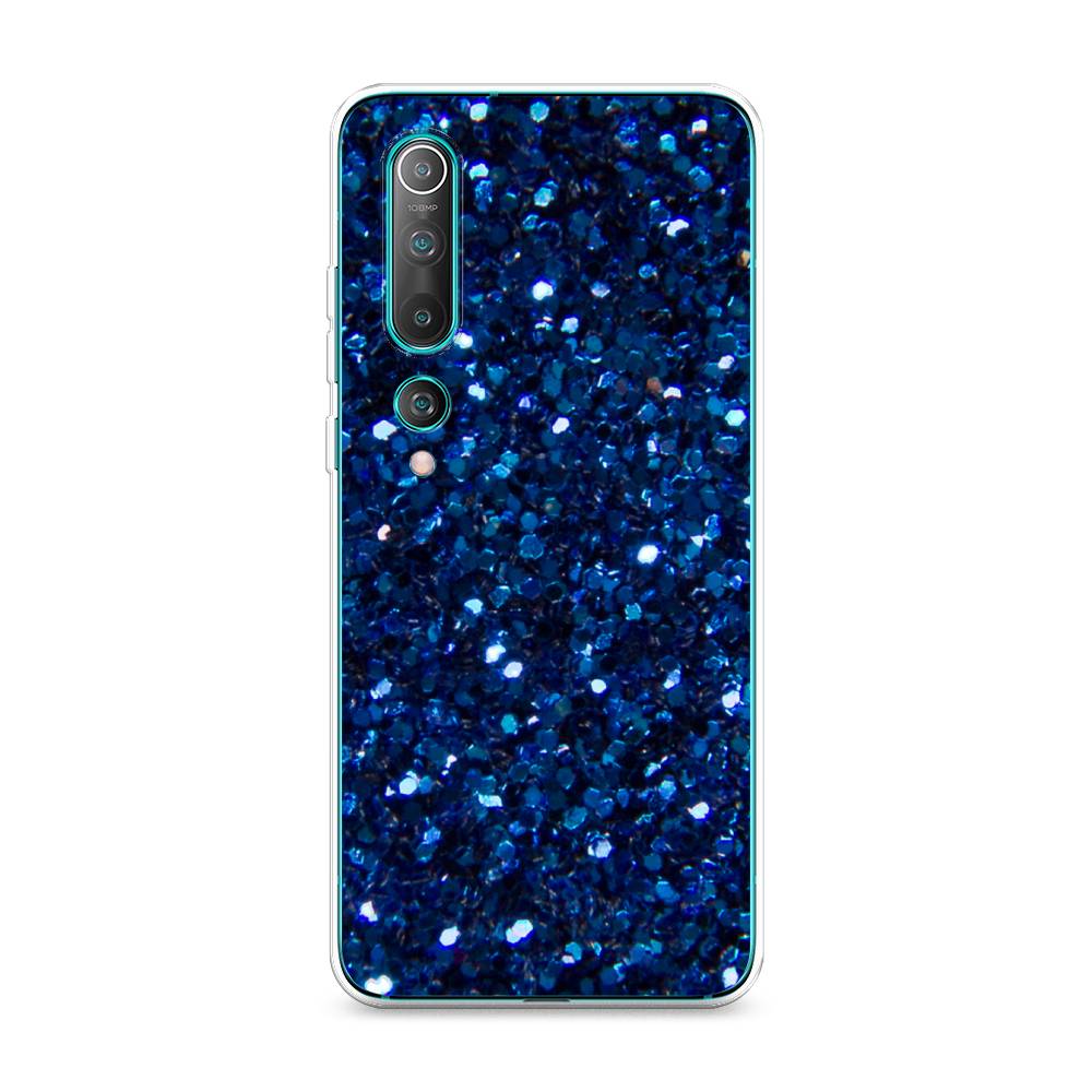 

Силиконовый чехол "Синие блестки рисунок" на Xiaomi Mi 10 Pro