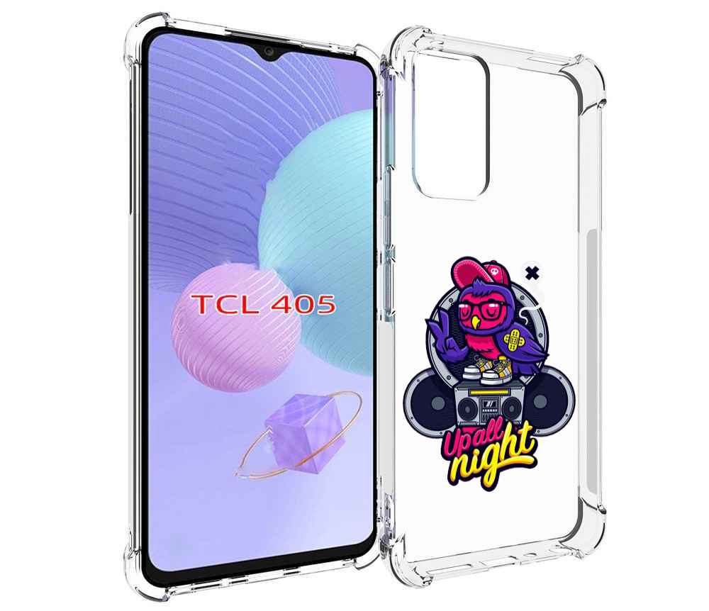 

Чехол MyPads попугай любит музыку для TCL 405, Tocco