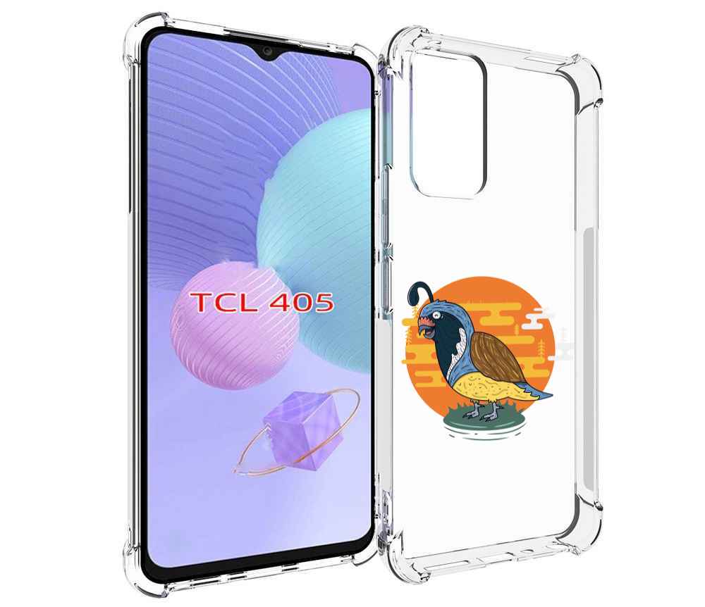 

Чехол MyPads попугай-на-острове для TCL 405, Tocco
