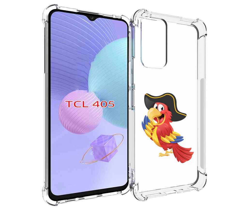 

Чехол MyPads попугай-пират для TCL 405, Tocco