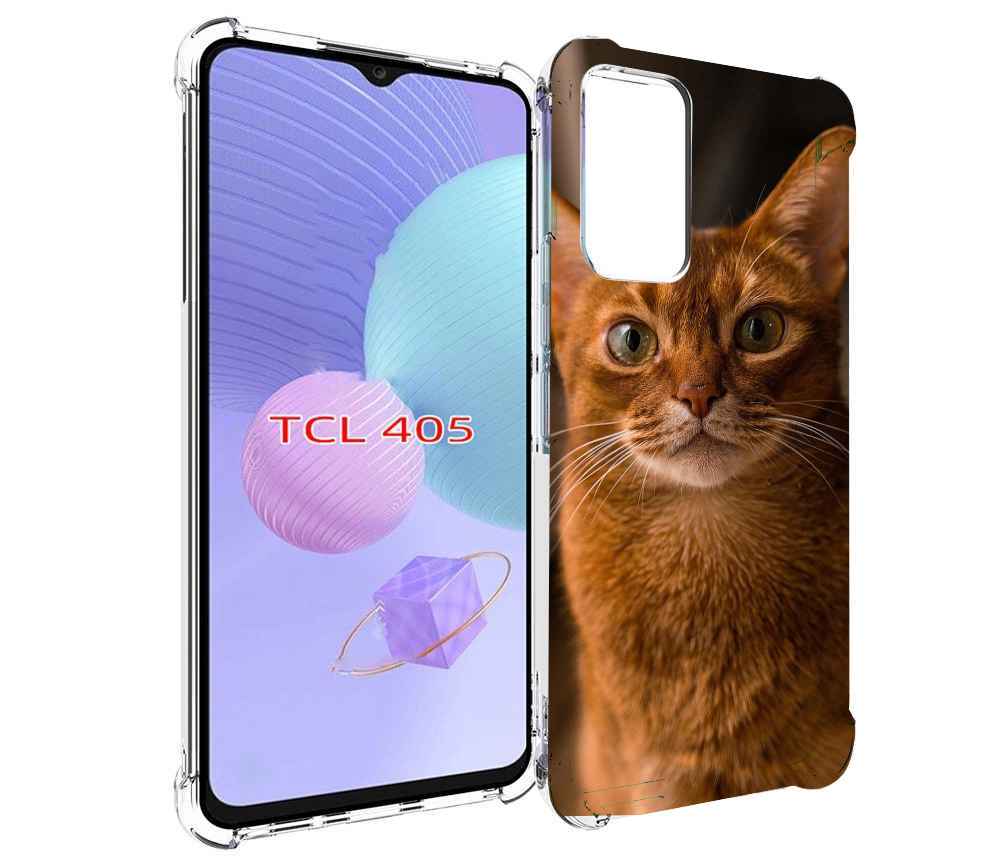 

Чехол MyPads порода кошки абисинская для TCL 405, Tocco