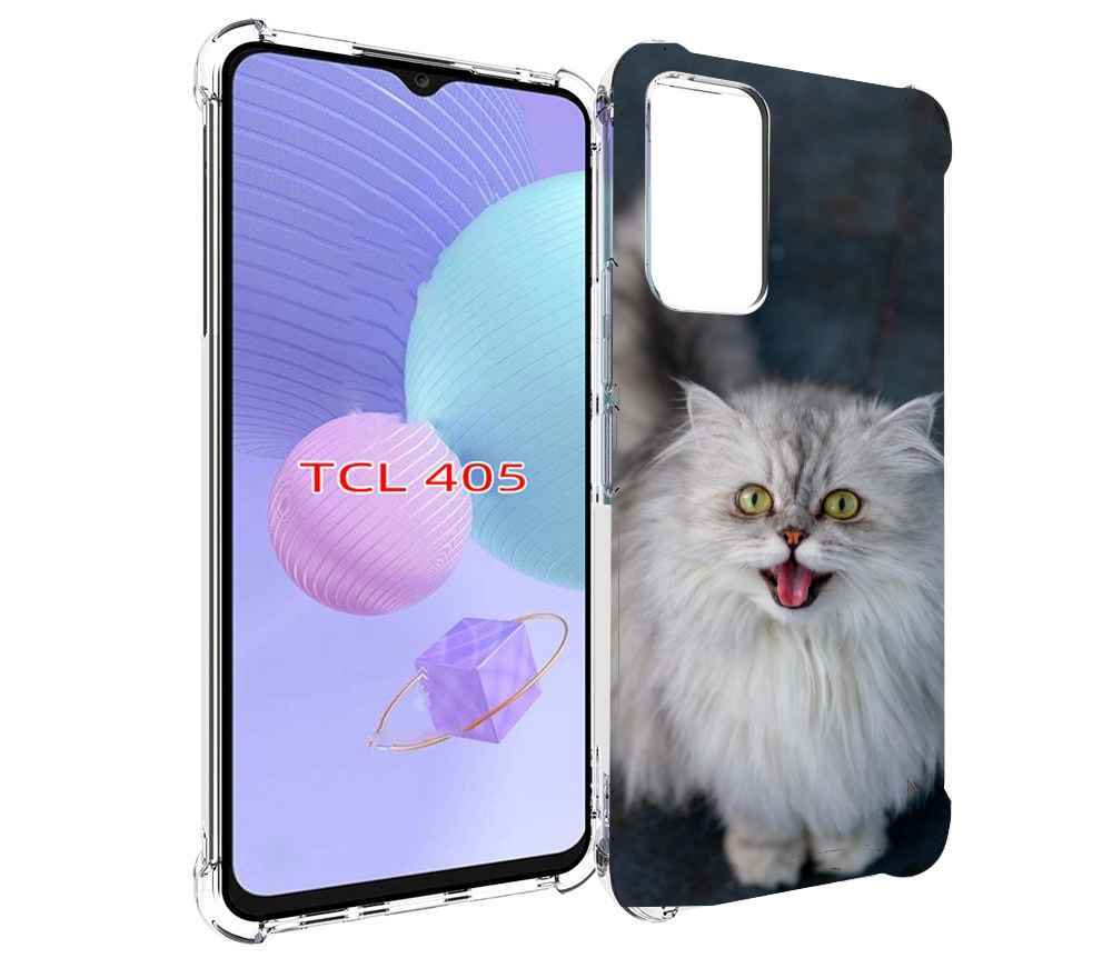 

Чехол MyPads порода кошки британская длинная для TCL 405, Tocco