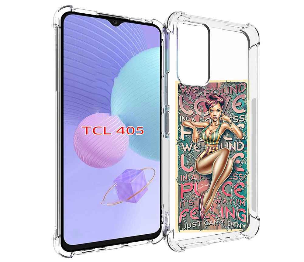 

Чехол MyPads постер-рианна для TCL 405, Tocco