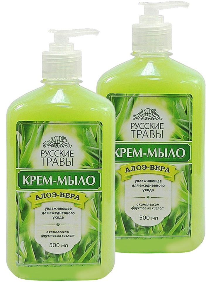 Жидкое мыло для рук Русские травы Алоэ-вера 500 мл