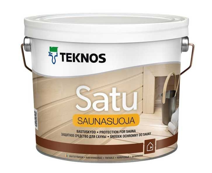 Пропитка для дерева Teknos Satu Saunasuoja (Текнос Сату Саунасуоя) антисептик для бани