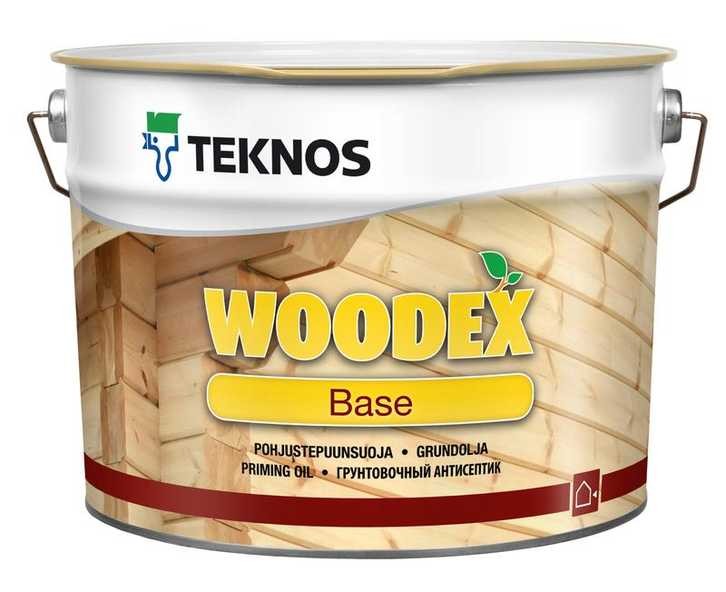 фото Пропитка по дереву teknos woodex base (текнос вудекс база) грунт антисептик