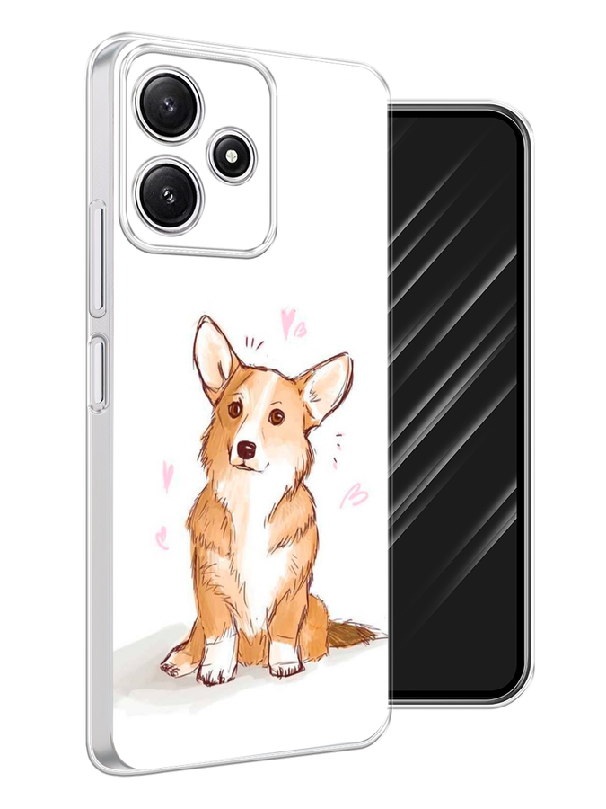 

Чехол Awog на Xiaomi Redmi 12 5G/Redmi 12R "Корги любовь", Бежевый;белый, 319550-1