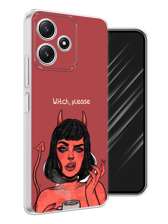 

Чехол Awog на Xiaomi Redmi 12 5G/Redmi 12R "Evil Girl", Бордовый;черный, 319550-1