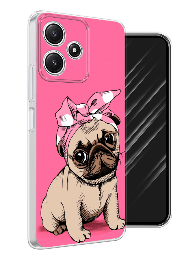 

Чехол Awog на Xiaomi Redmi 12 5G/Redmi 12R "Dog Pin-Up", Розовый;бежевый, 319550-1