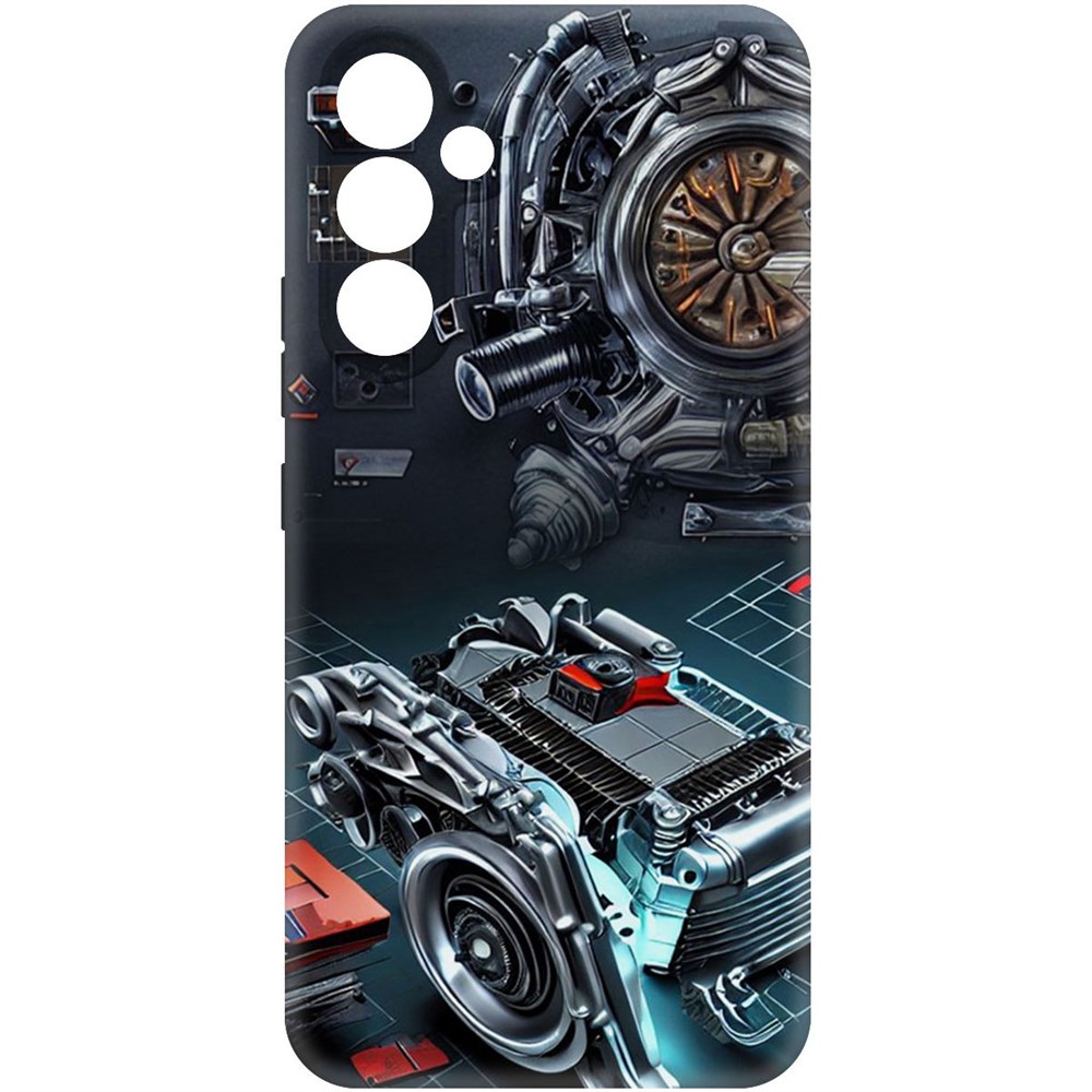 

Чехол-накладка Софт Моторы для Samsung Galaxy A54 5G (A546), Черный