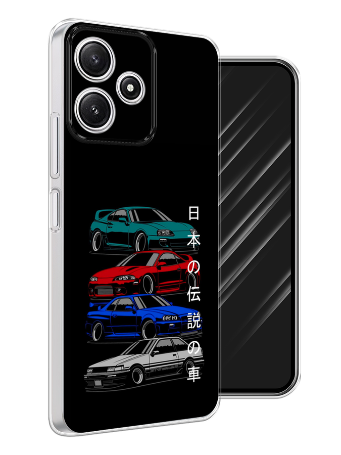 

Чехол Awog на Xiaomi Redmi 12 5G/Redmi 12R "JDM Legend cars", Зеленый;красный;синий, 319550-1