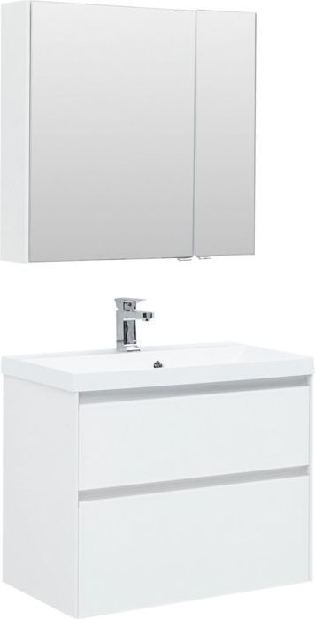 

Мебель для ванной Aquanet Гласс 80 белый