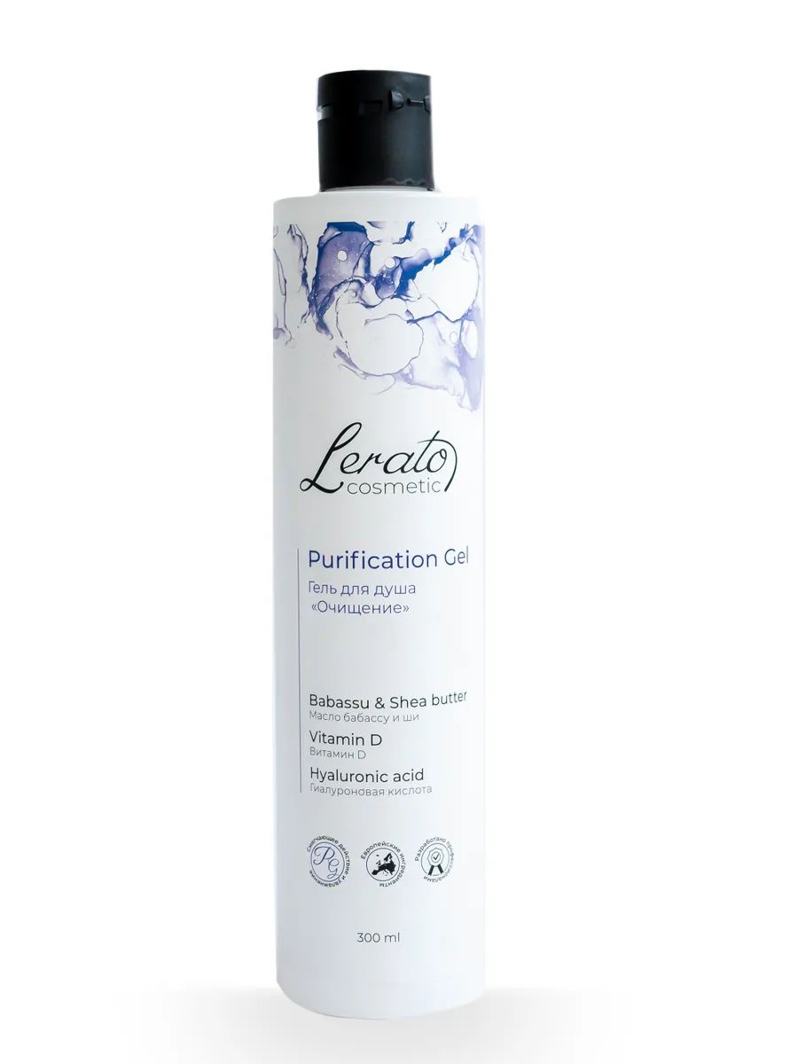 

Гель-уход для душа и ванной Lerato Cosmetic Purification Gel 300 мл, Lerato Cosmetic