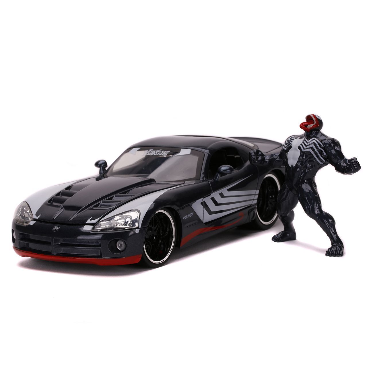 Игровой набор Jada Hollywood Rides: Dodge Viper SRT10 с фигуркой Веном