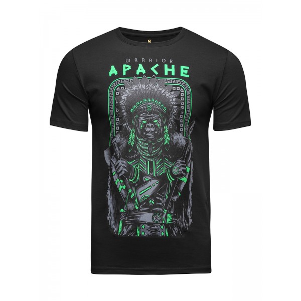 фото Футболка мужская apache warrior banji черная 2xl