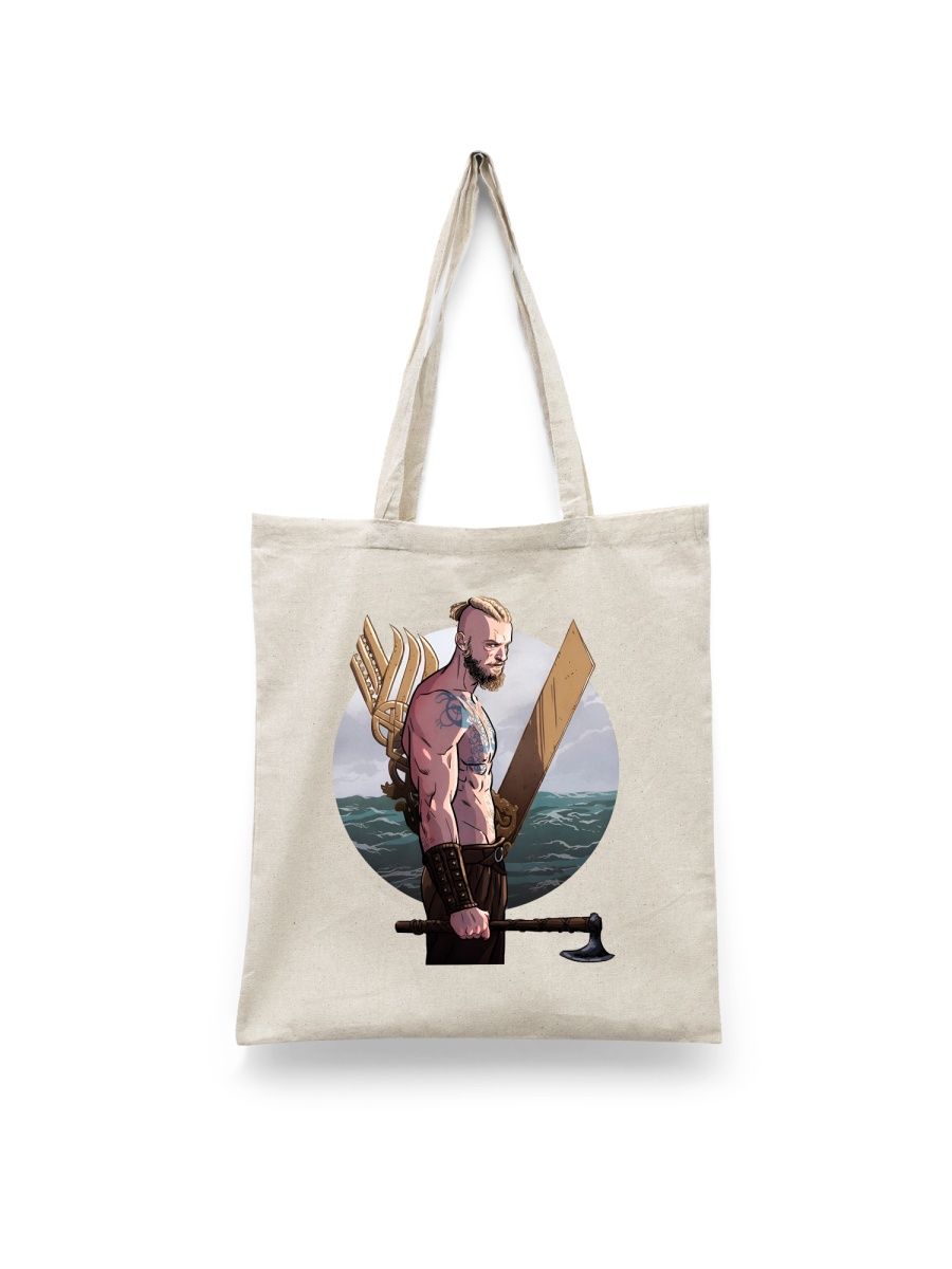 

Шоппер унисекс Каждому Своё Викинги/Vikings/Сериал SRVK4, белый, Викинги/Vikings/Сериал SRVK4