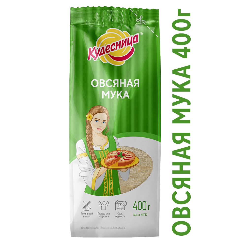 фото Мука кудесница овсяная 400 г