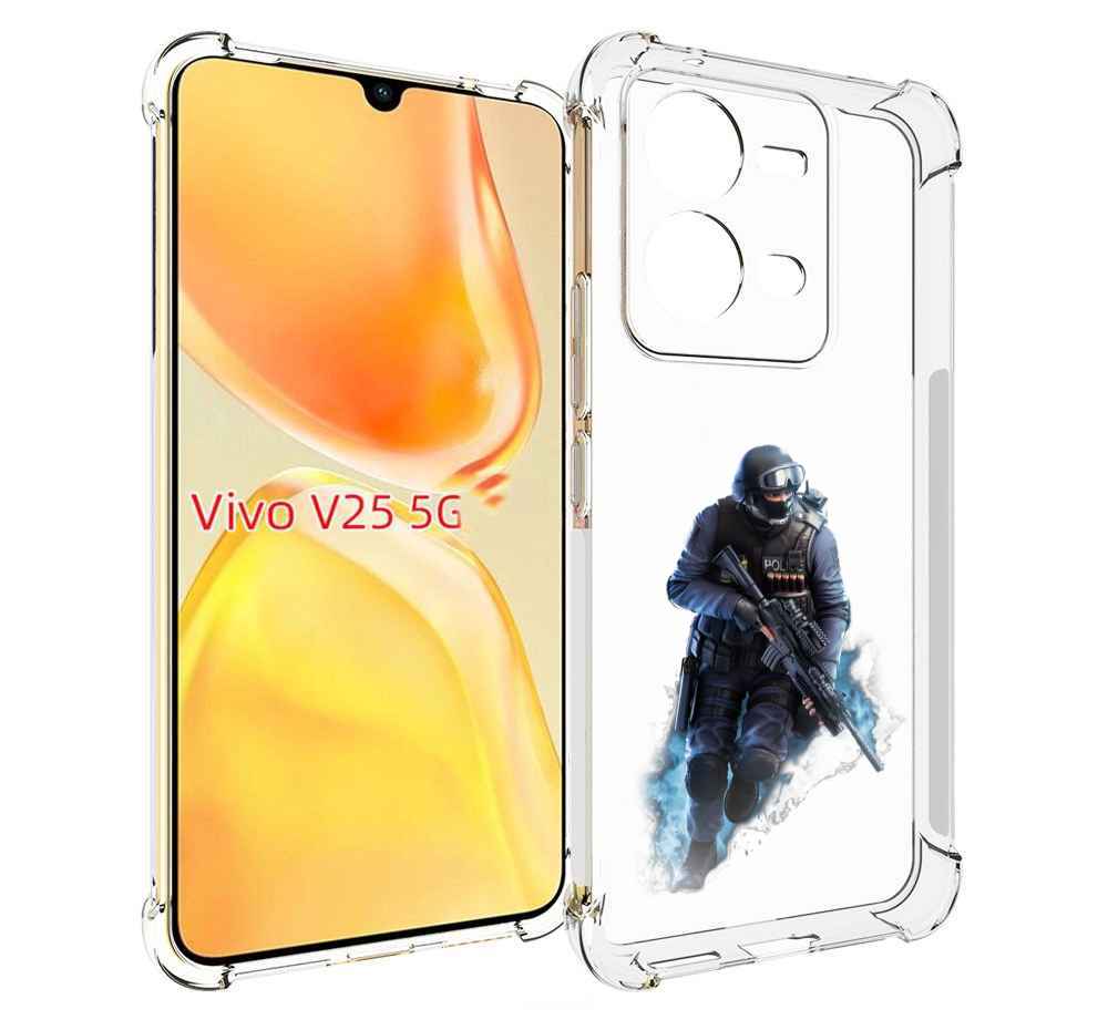 

Чехол MyPads спецназ-ксго для Vivo V25 5G / V25e, Прозрачный, Tocco