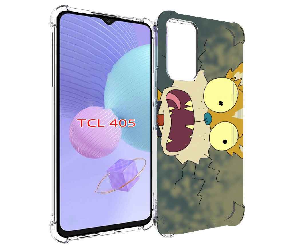 

Чехол MyPads пугливый кот для TCL 405, Tocco