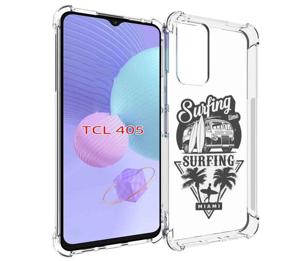 

Чехол MyPads путешествие-на-фургочике для TCL 405, Tocco