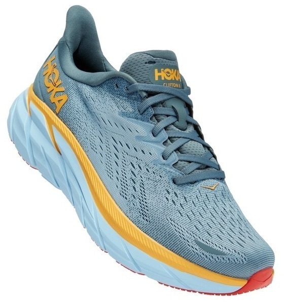 

Кроссовки мужские Hoka Clifton 8 голубые 9.5 US, Голубой, Clifton 8
