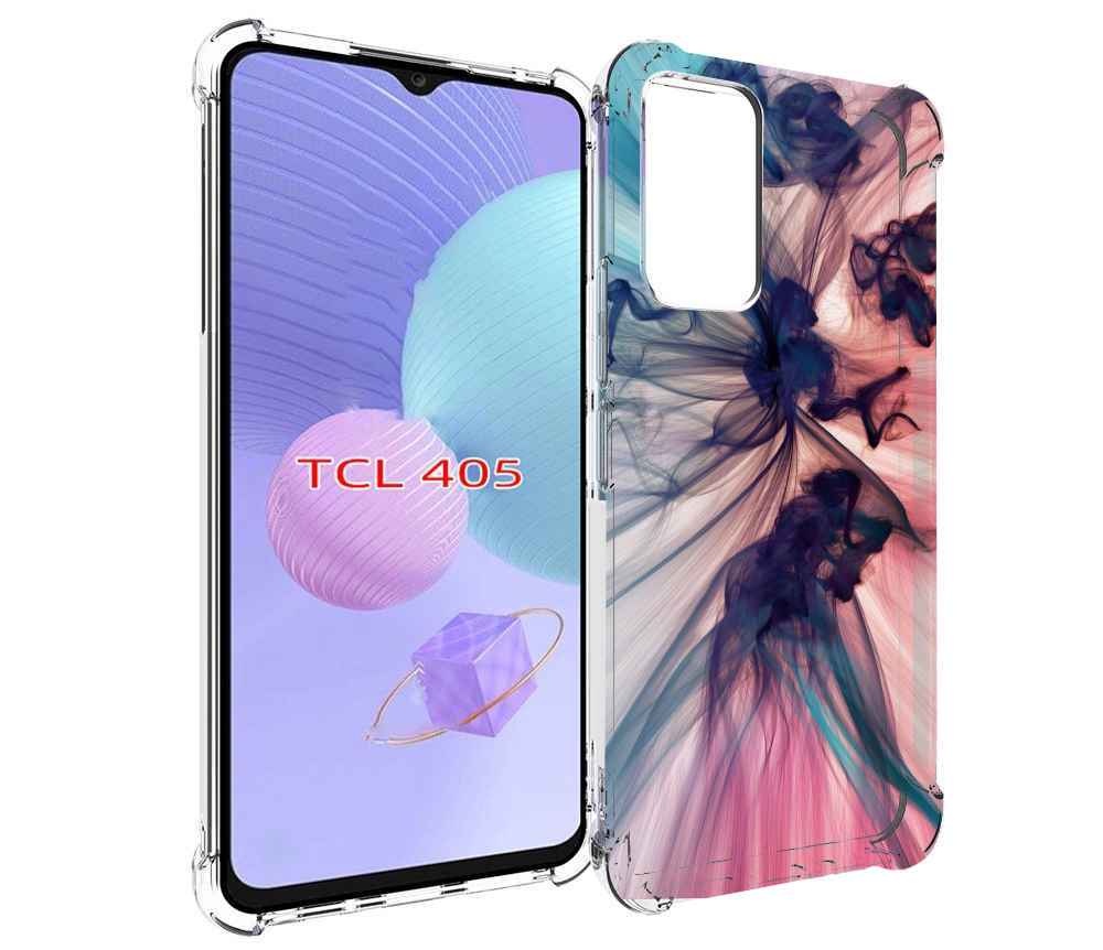 

Чехол MyPads разноцветный дым для TCL 405, Tocco