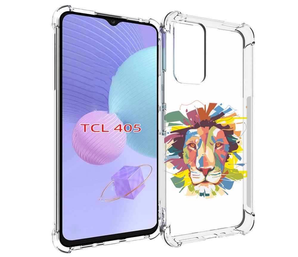 

Чехол MyPads разноцветный-лев детский для TCL 405, Tocco