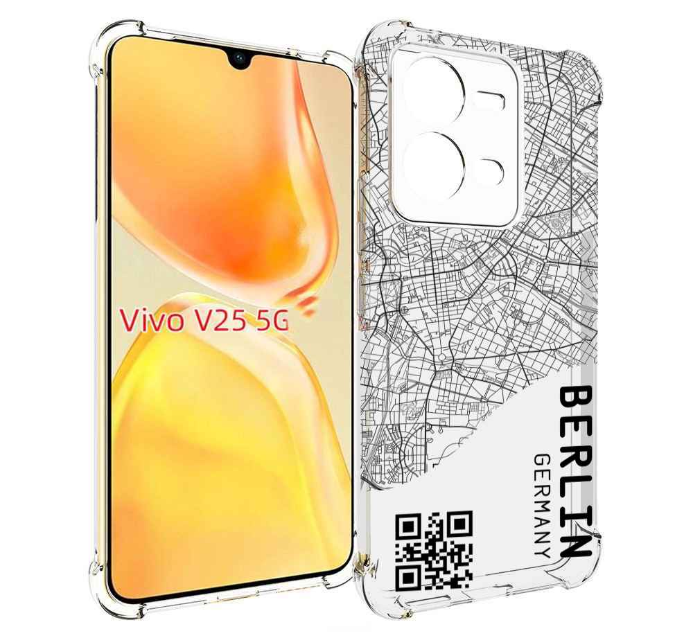

Чехол MyPads схема-берлин для Vivo V25 5G / V25e, Прозрачный, Tocco