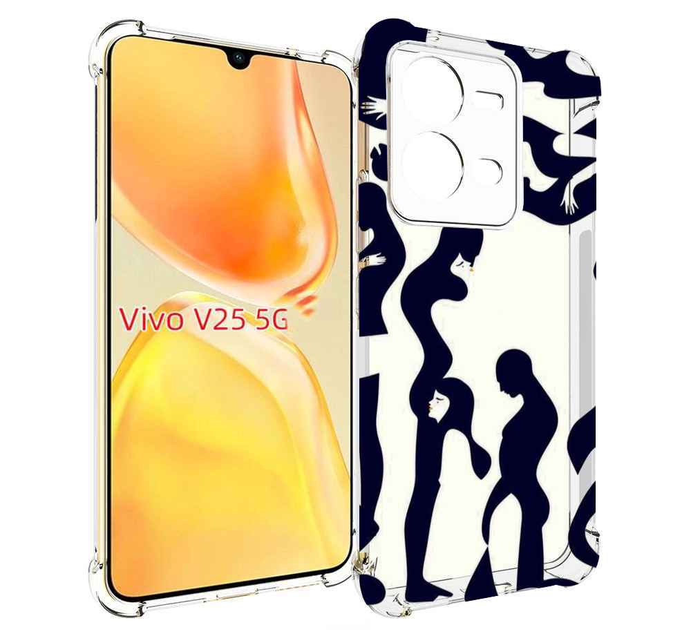 

Чехол MyPads схема-пар для Vivo V25 5G / V25e, Прозрачный, Tocco
