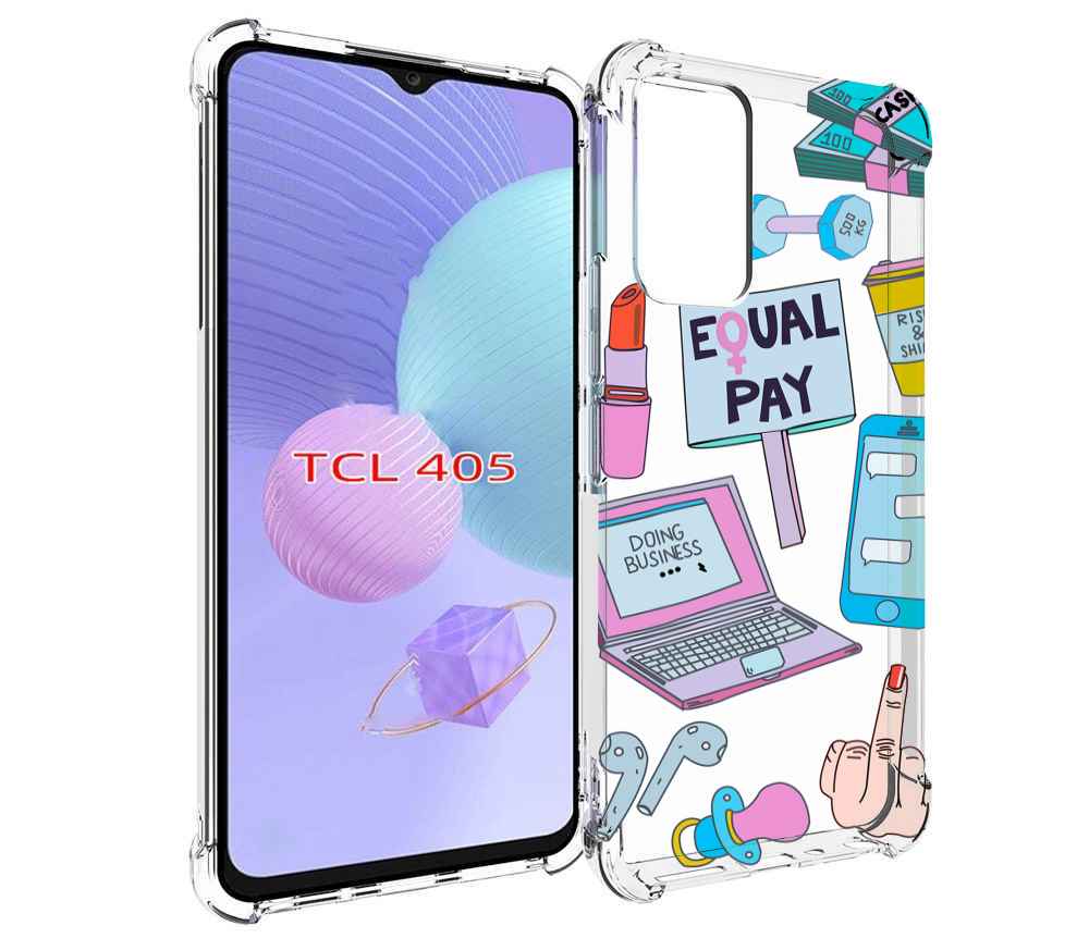 

Чехол MyPads разные-штучки для TCL 405, Tocco