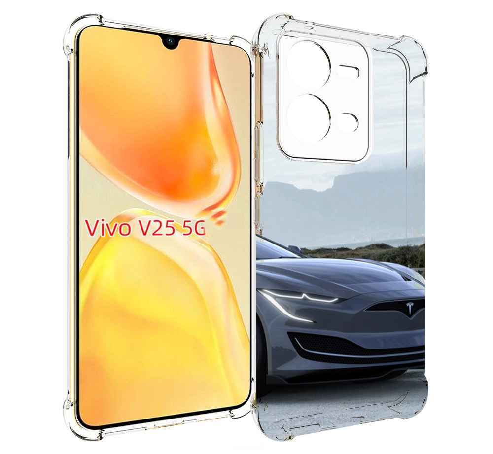 

Чехол MyPads tesla 2 мужской для Vivo V25 5G / V25e, Прозрачный, Tocco