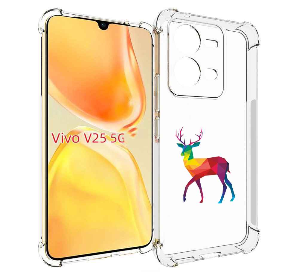 

Чехол MyPads геометрический олень для Vivo V25 5G / V25e, Прозрачный, Tocco