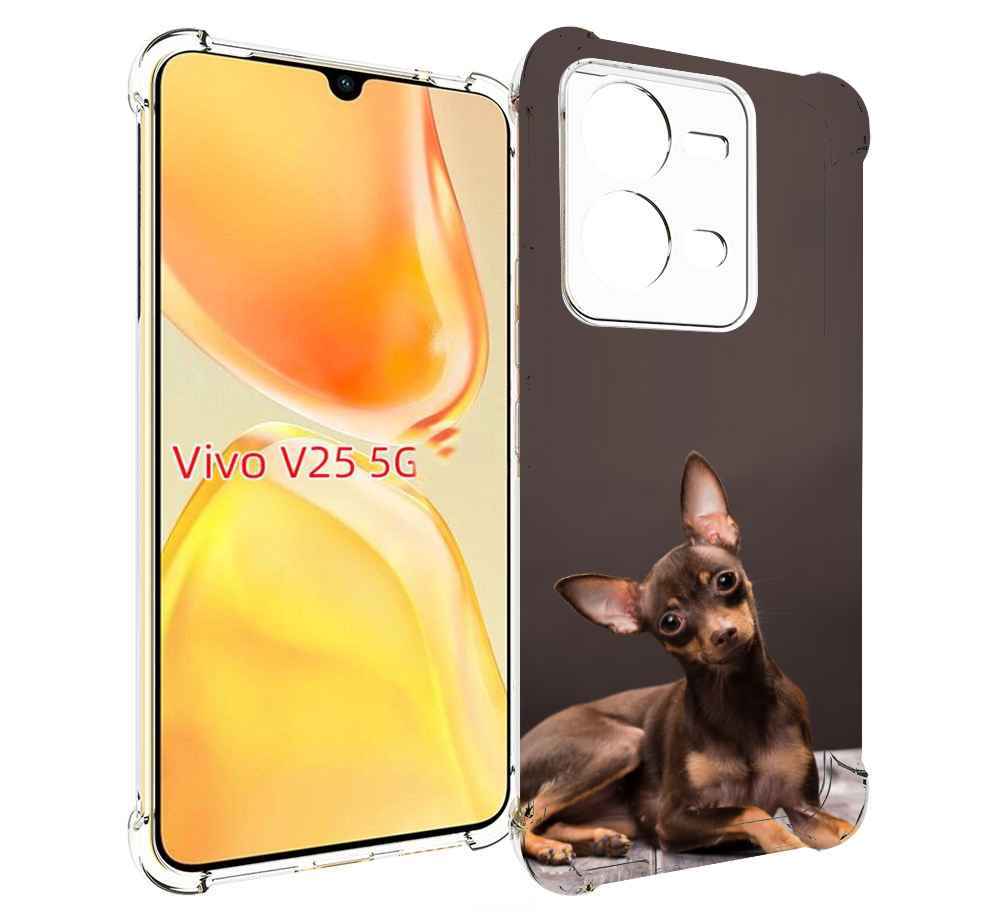 

Чехол MyPads тои терьер для Vivo V25 5G / V25e, Прозрачный, Tocco