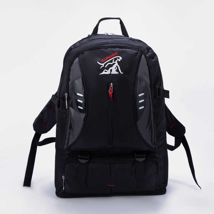 

Рюкзак туристический на молнии, цвет чёрный