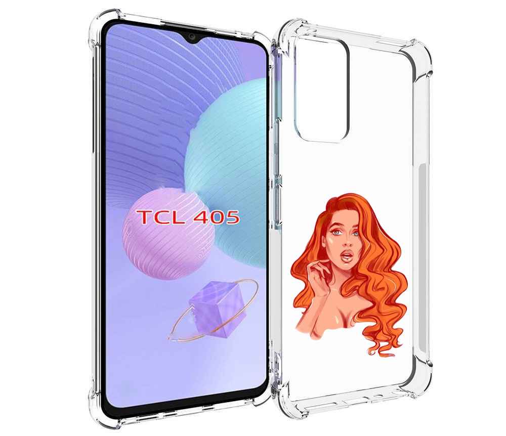 

Чехол MyPads рыжая-девушка-модельной-внешности женский для TCL 405, Tocco