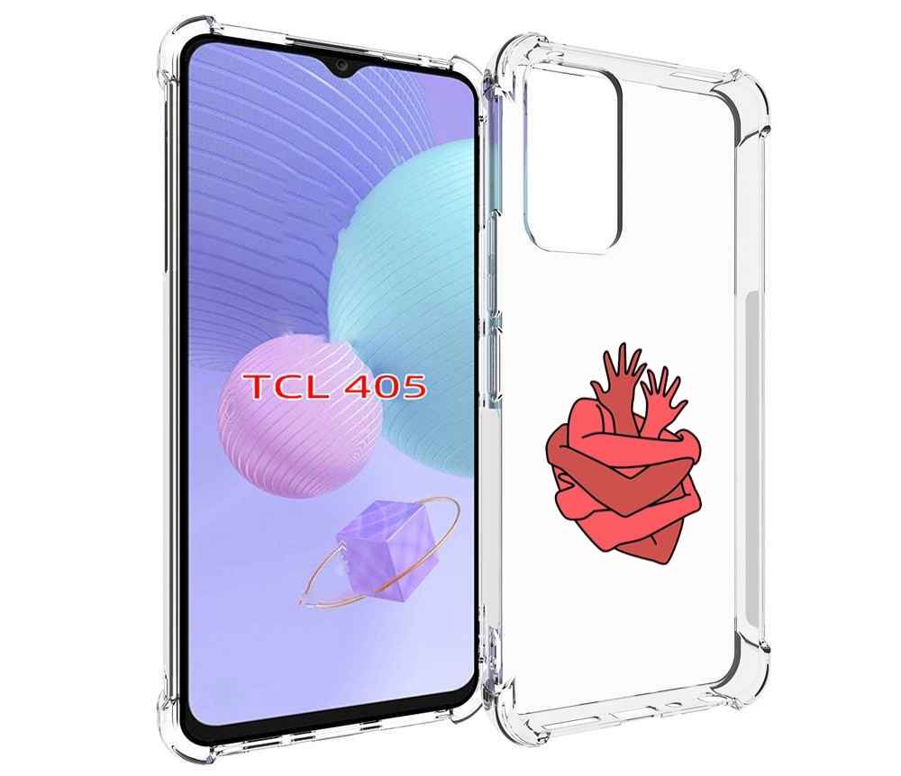 

Чехол MyPads сердце из ручек для TCL 405, Tocco